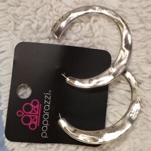 Learning Curve Silver Hoop Earrings